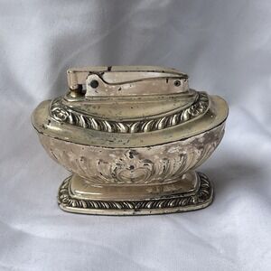 Antique Table Lighter Ronson Silver Queen Anne 1936